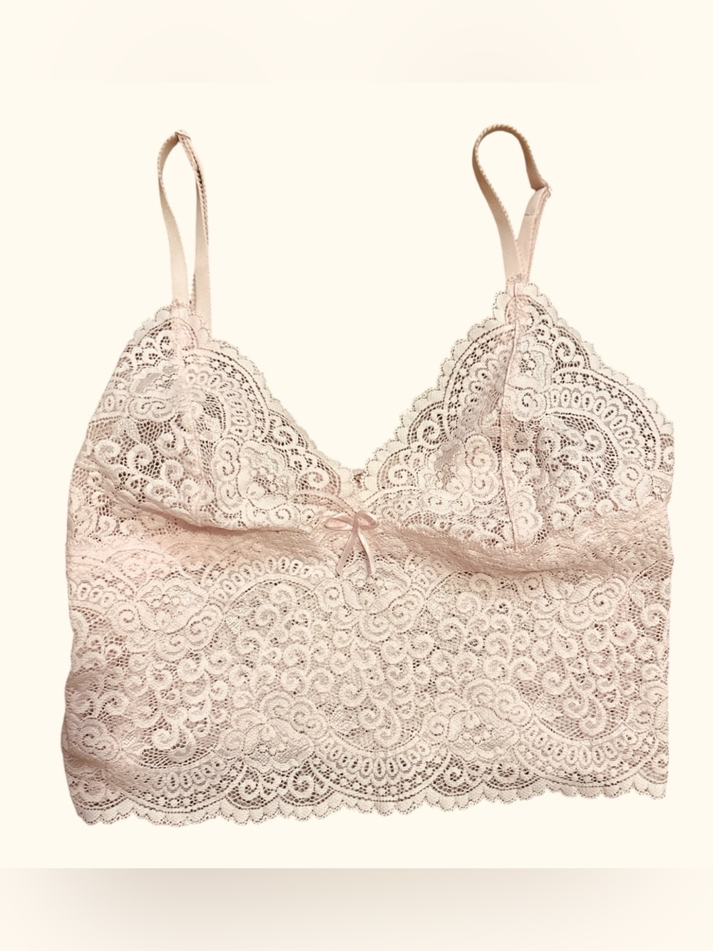 Victoria’s Secret Lace Bralette Camisole - Blush Pink